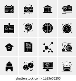 Business Icon Set. 16 Universal Icons Vector. Creative Beauitful Icon Illustration to use in Print and Web Related project.
