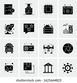 Business Icon Set. 16 Universal Icons Vector. Creative Beauitful Icon Illustration to use in Print and Web Related project.