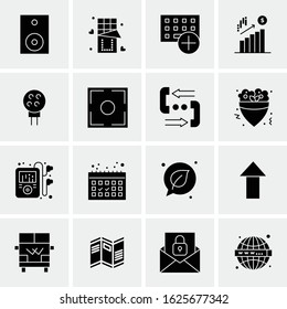 Business Icon Set. 16 Universal Icons Vector. Creative Beauitful Icon Illustration to use in Print and Web Related project.