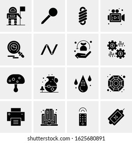 Business Icon Set. 16 Universal Icons Vector. Creative Beauitful Icon Illustration to use in Print and Web Related project.