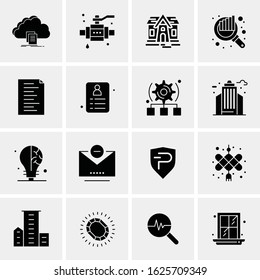 Business Icon Set. 16 Universal Icons Vector. Creative Beauitful Icon Illustration to use in Print and Web Related project.