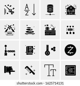 Business Icon Set. 16 Universal Icons Vector. Creative Beauitful Icon Illustration to use in Print and Web Related project.