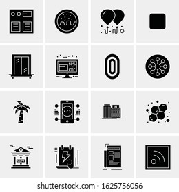 Business Icon Set. 16 Universal Icons Vector. Creative Beauitful Icon Illustration to use in Print and Web Related project.