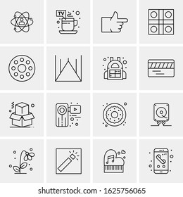 Business Icon Set. 16 Universal Icons Vector. Creative Beauitful Icon Illustration to use in Print and Web Related project.