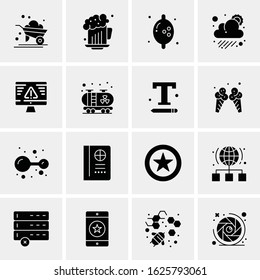 Business Icon Set. 16 Universal Icons Vector. Creative Beauitful Icon Illustration to use in Print and Web Related project.