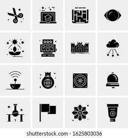 Business Icon Set. 16 Universal Icons Vector. Creative Beauitful Icon Illustration to use in Print and Web Related project.