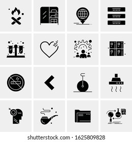 Business Icon Set. 16 Universal Icons Vector. Creative Beauitful Icon Illustration to use in Print and Web Related project.