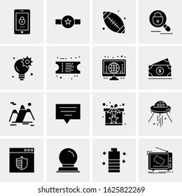 Business Icon Set. 16 Universal Icons Vector. Creative Beauitful Icon Illustration to use in Print and Web Related project.