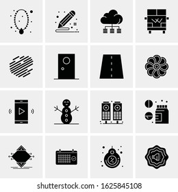 Business Icon Set. 16 Universal Icons Vector. Creative Beauitful Icon Illustration to use in Print and Web Related project.