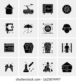 Business Icon Set. 16 Universal Icons Vector. Creative Beauitful Icon Illustration to use in Print and Web Related project.