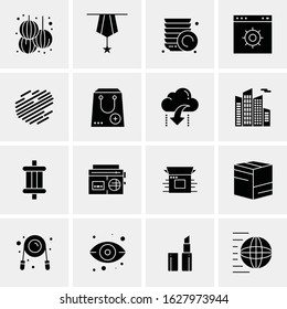 Business Icon Set. 16 Universal Icons Vector. Creative Beauitful Icon Illustration to use in Print and Web Related project.