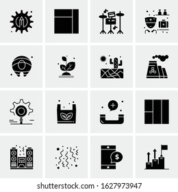 Business Icon Set. 16 Universal Icons Vector. Creative Beauitful Icon Illustration to use in Print and Web Related project.