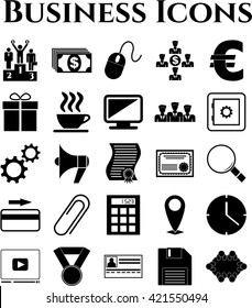 business icon set. 25 icons total. Minimal Modern.