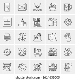 Business Icon Set. 25 Universal Icons Vector illustration