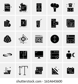 Business Icon Set. 25 Universal Icons Vector illustration