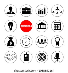 Business icon set