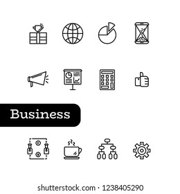 Business icon set
