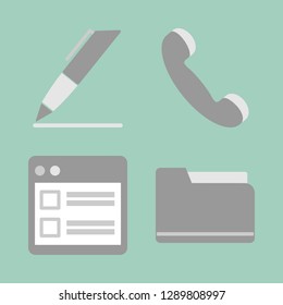 Business icon set.