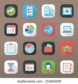 Business icon set