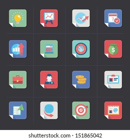 Business icon set