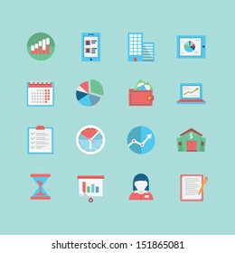 Business icon set