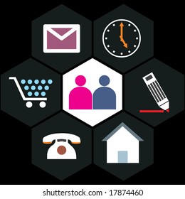 Business icon set