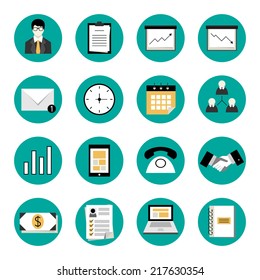 Business icon set