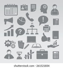 Business icon set.