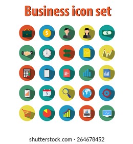 Business icon set.