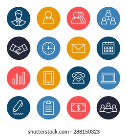 Business icon set