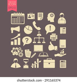 Business icon set.