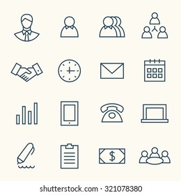 Business icon set