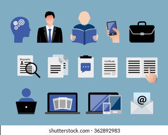 Business icon set