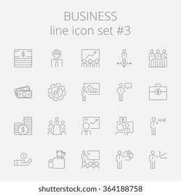 Business icon set.