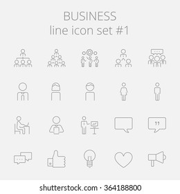 Conjunto de iconos de negocio.