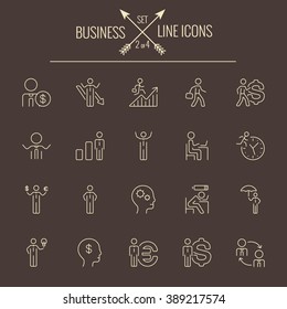 Conjunto de iconos de negocio.