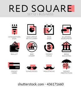 Business icon set. 