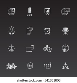Business icon set