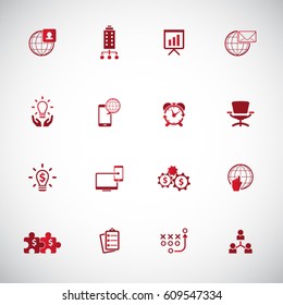 Business icon set