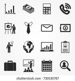 Business icon set