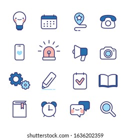 business icon set button sign