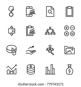 Business icon set. Collection of high quality black outline logo for web site design and mobile apps. Vector illustration on a white background.
