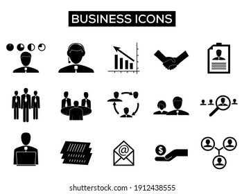 colección de conjunto de iconos de negocios. colección de vector de negocio