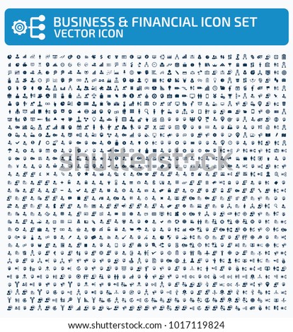 Business icon set design