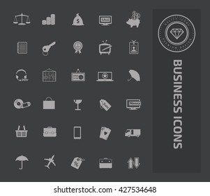 Business icon set design,vector