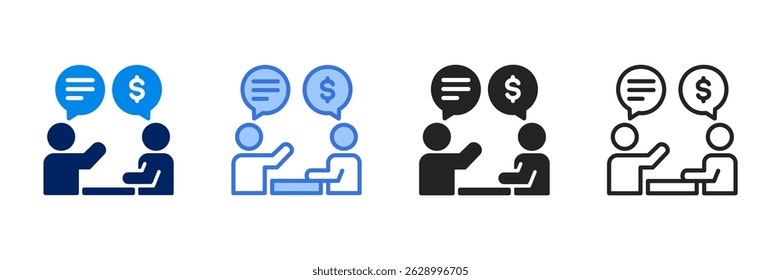 Conjunto de Ícones de Negócios Diferente da Coleção de Estilos