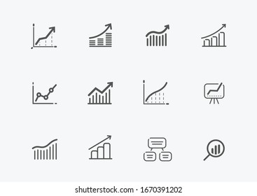 Business icon set. Elements for website or mobile app