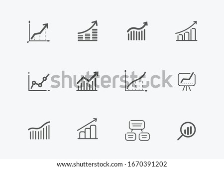 Business icon set. Elements for website or mobile app