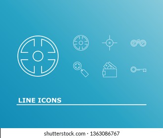 Business icon set and feature with cost, channel and check. Latchkey related business icon vector for web UI logo design.