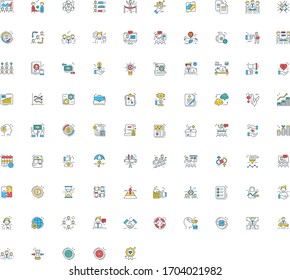 Business icon set. Finance icon. Marketing icon. Seo icon.